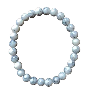 White Magnesite 6mm Bracelet