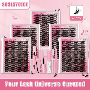 The Viral TikTok DIY Lash Kit: Featuring 320 fluffy 40D lash clusters, this all-in-one toolkit includes adhesive, sealant, remover, tweezers, and a lash brush—the ultimate at-home lash enhancement tool designed specifically for beauty enthusiasts.