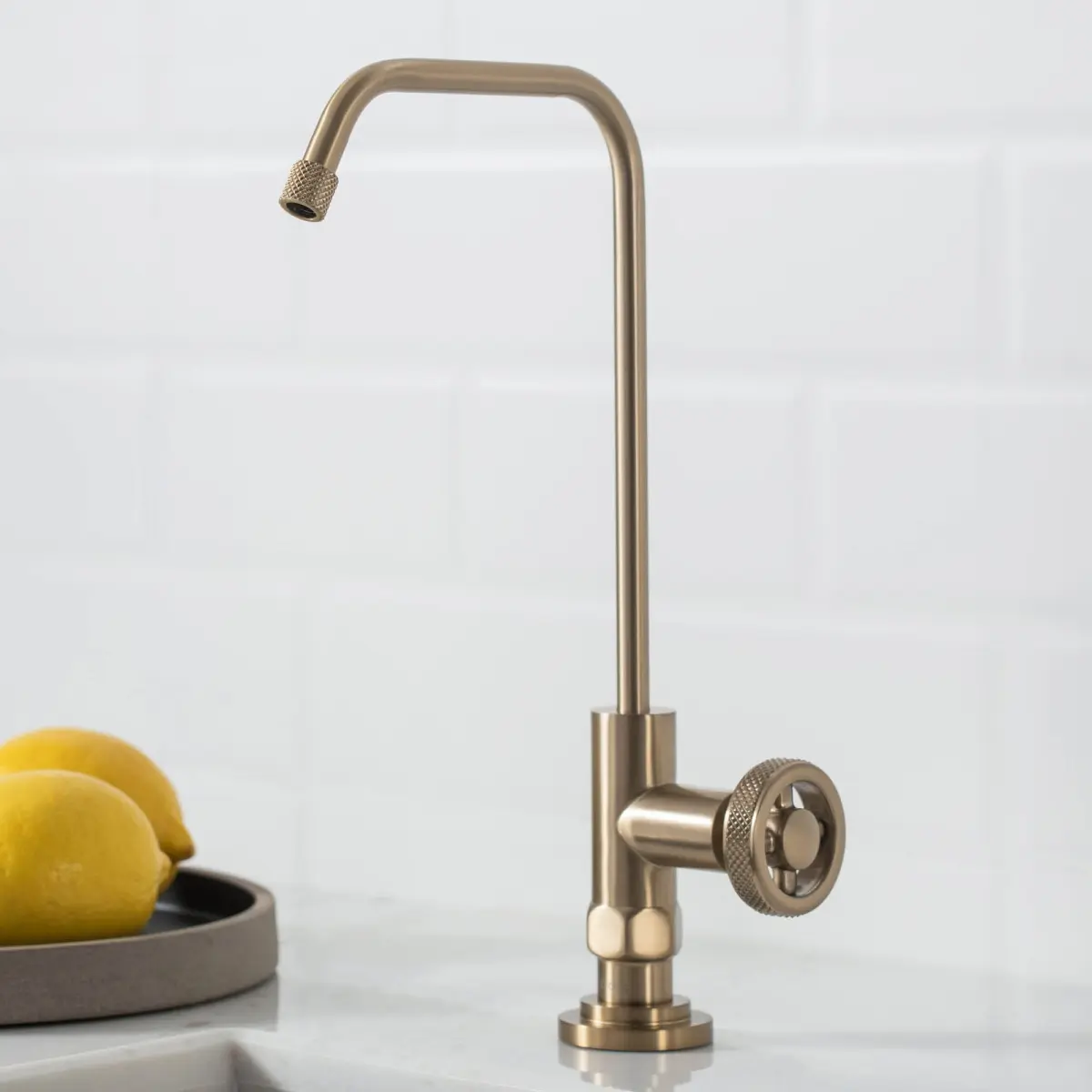 Salsify  Urbix Drinking Water Dispenser Beverage Kitchen Faucet, Brushed Gold