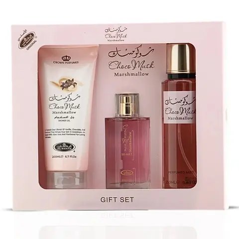 Choco Musk Marshmallow 3-Piece Perfume Gift Set by Al Rehab (Gift Set)