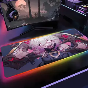 League of Legends Briar Mouse Pad Gamer Rgb 1000×500mm 900×400mm 800×400mm 600x300mm Desk Mat Back Light Led Mousepad Setup Gaming Accessories Deskmat Big Mousepad Backlight