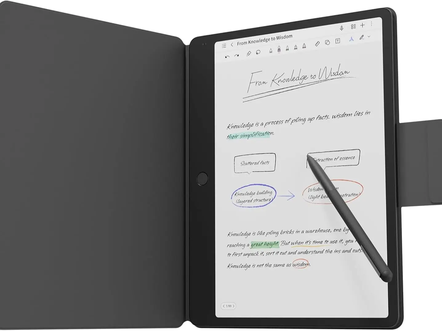 TCL Note A1 NXTPAPER Paper Tablet 11.5" 2.2K 120Hz Display 8+256GB AI Note Taking Tablet with T-Pen Pro Stylus & Case for Work Study Creativity