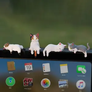 Mini Cat Design Dashboard Ornament, Cute Cartoon Figurine, Desktop Decoration for Car Display, Office Desk, Home Decor