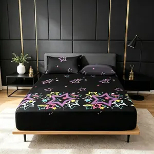 Style Bedroom Essential, Multiple Star Bed Skirts, Breathable and Skin-Friendly, Non-Slip, Perfect for Bedroom Transformation