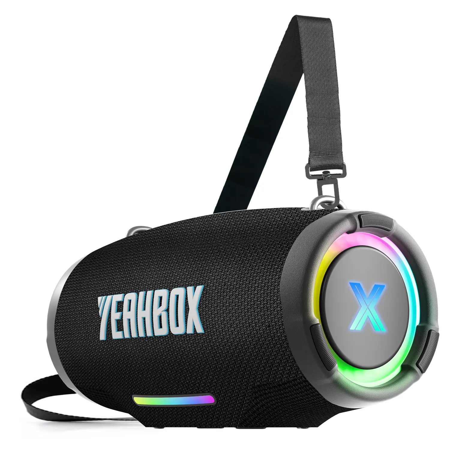 YEAHBOX Nova Beat Portable Bluetooth Party Speaker, 120W RMS / 160W Peak, RGB Lights & TWS Pairing