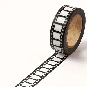1 Roll 10m Adhesive Film Design Tape, Cute Craft Stickers for Diaries, DIY Notebook Stickers, Mask Tape, Scrapbook Supplies, School Back-To-School Essentials