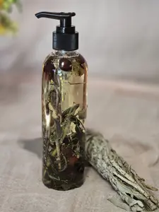 Revealed Beauty Rosemary Charm Massage Oil - Organic Blend with Jojoba & Lavender for Calming Body Care Sunflower Radiant