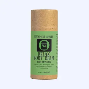 Relax Body Balm with Patchouli, Basil, Lemongrass and Geranium Oils - Eco-Friendly and Deeply Moisturizing - Body Care, Plant