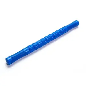 212 MAIN Blue Deep Tissue Massage Stick Roller - Pain Relief Tool with Large Rollers, Rubber Grip, Travel Ready/ "//neck/back therapy, Black Mountain Products-inspired design