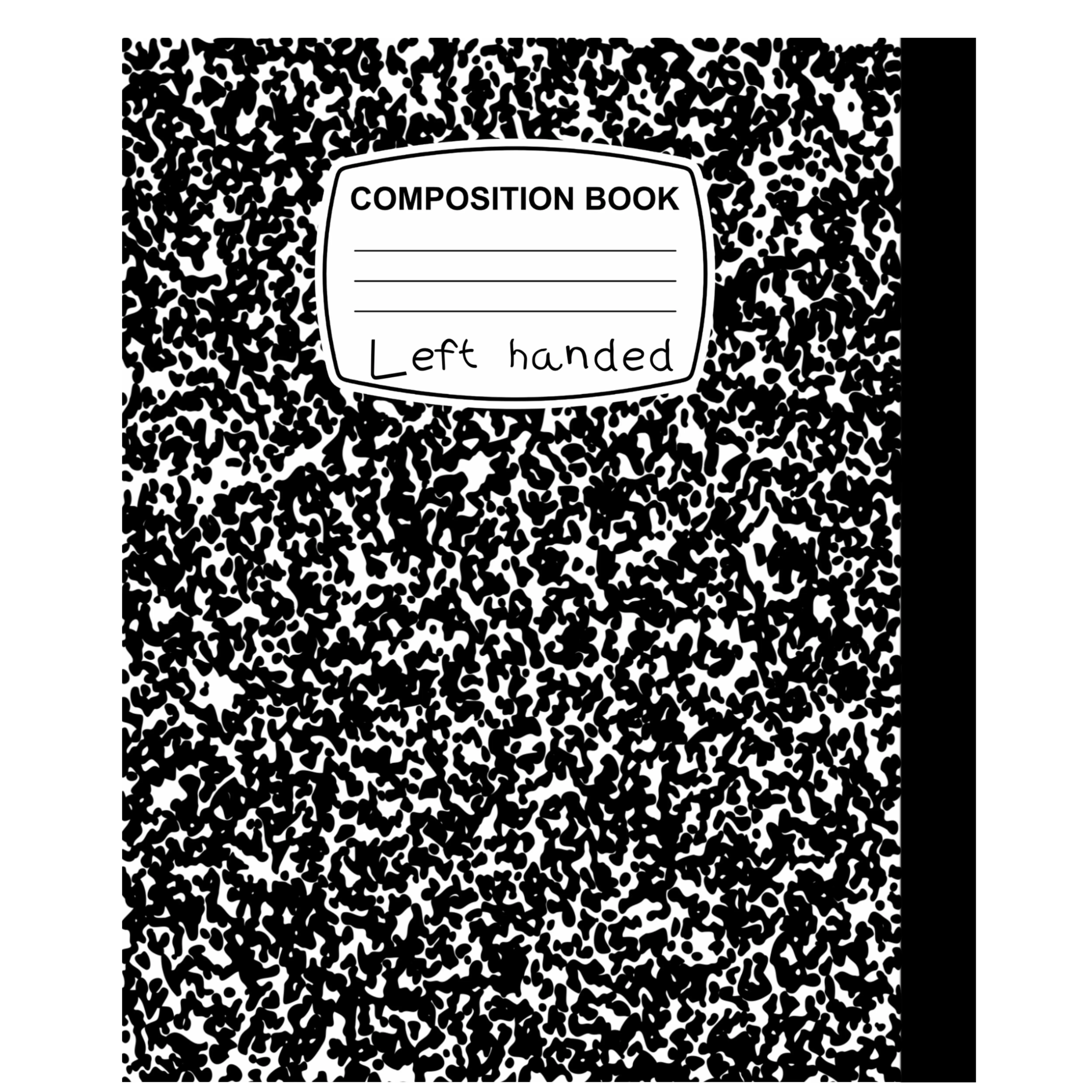 Left Handed Five-Subject Spiral Notebook