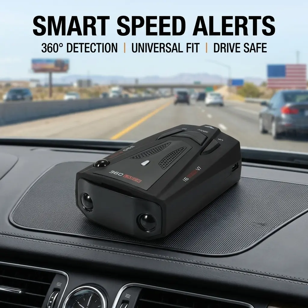 Auto Speedometer, Discreet Compact Unit, Adhesive-Install Automotive Electronic Accessory, Speed Tracking, Non-Monitoring, No Digital Display, Universal Fit for Most Cars, US Driver-Favorite Car Accessory, Car Accessories, Auto Parts Accessories