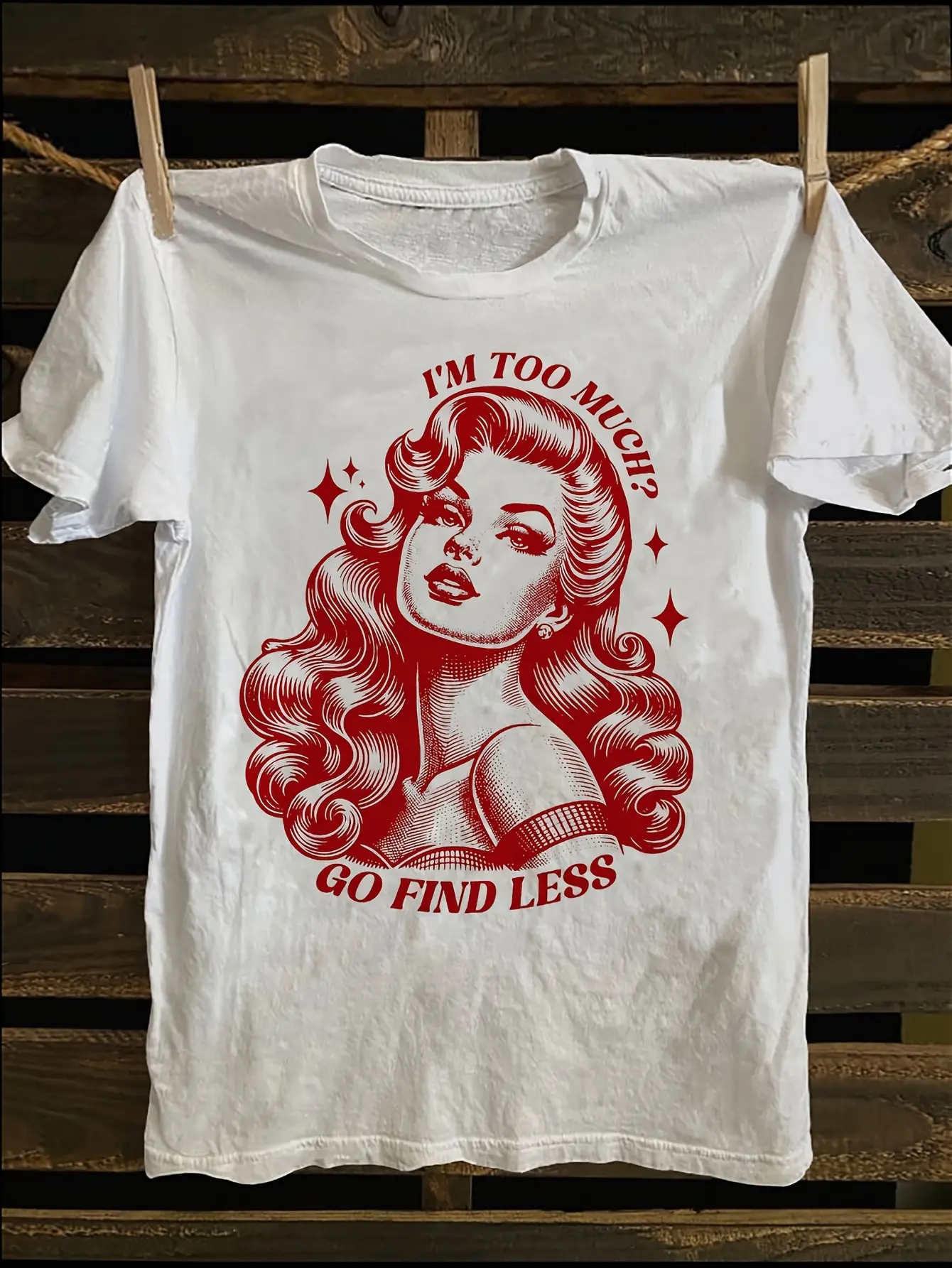 Men'S Vintage 1950s Retro Pin-Up Girl T-Shirt - So unisex soft cotton short sleeve t shirt, vintage graphic casual tee for men women teens, perfect birthday holiday gift for camping travel gym daily street casual wear