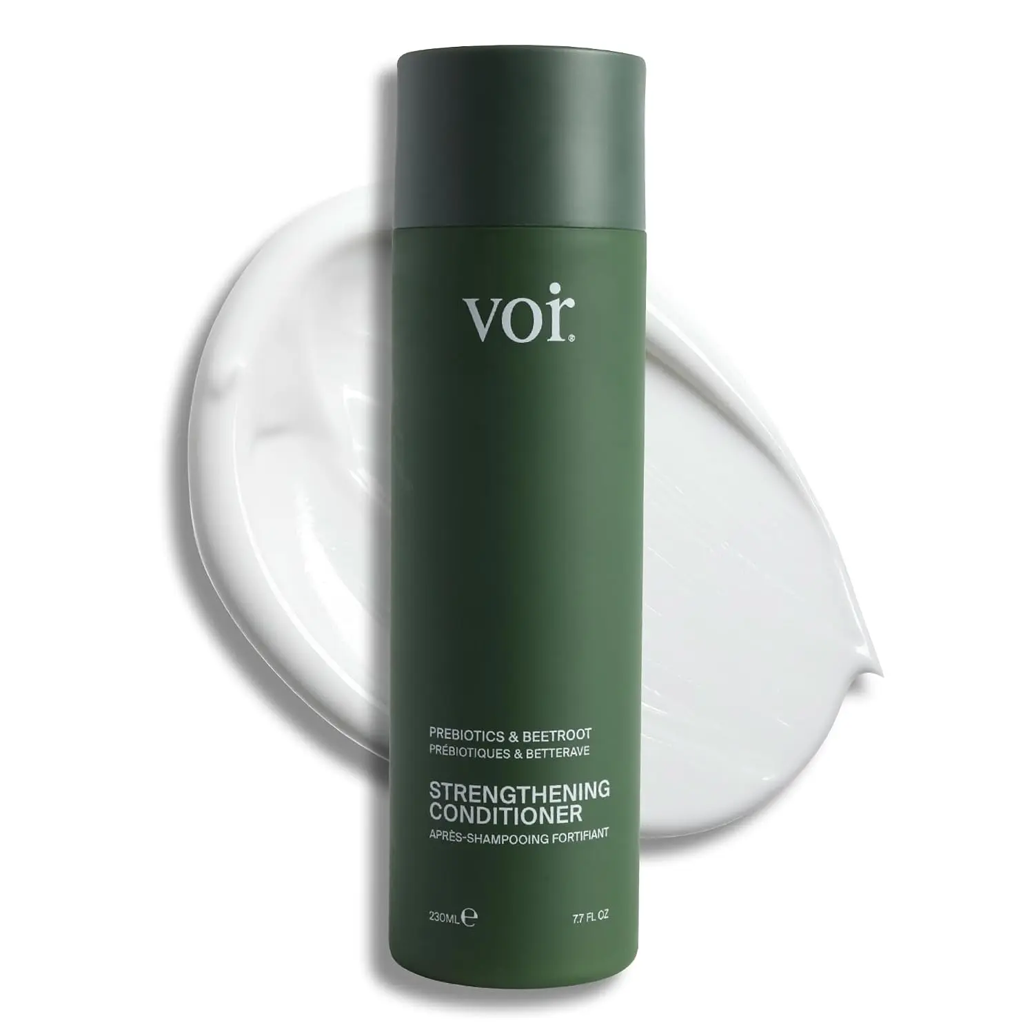 [NEW] Voir Haircare Strengthening & Hydrating Conditioner - Frizz Control, Smooth Finish, Lightweight Moisturizer for All Types, Mid-Length Apply - Vegan, Silicone-Free, 80% Plant-Derived, Hydrate Formula, Emerald Woods Scent, 230ml