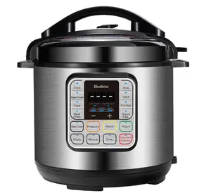 Bluebow 6.5 Quart Electric Pressure Cooker, 11-in-1 Multi Cooker Rice Cooker Slow Cooker Sauté Steamer, Stainless Steel