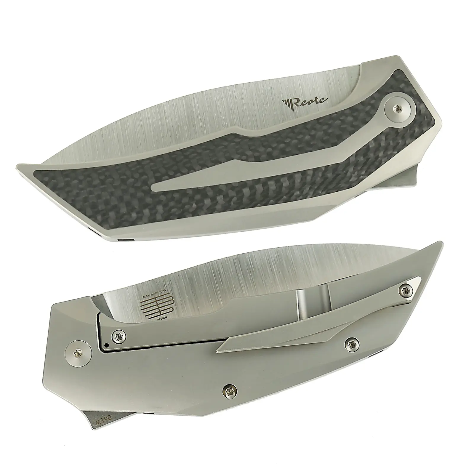 REATE T4000 Folding Tools For Everyday Carry（EDC) - M390 Steel & Titanium Handle