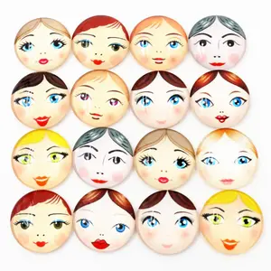 12mm 25mm And 20mm New Fashion Mixed Handmade Glass Cabochons Pattern Domed Jewelry Accessories Supplies