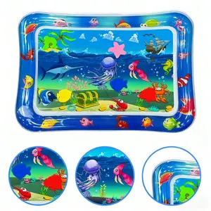 Baby Water Play Activity Mat, Inflatable Water Pad for Mommy Time, Baby Swimming Pool Toy, Leak-Proof Mat, Christmas Gift