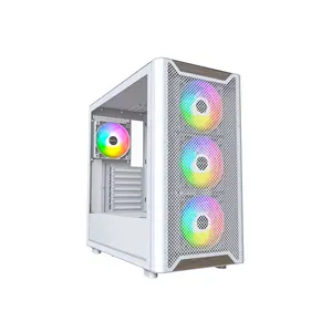 Montech XR Wood XR Wood White White Steel / Plastic / Wood ATX Cases Computer Cases - ATX Form