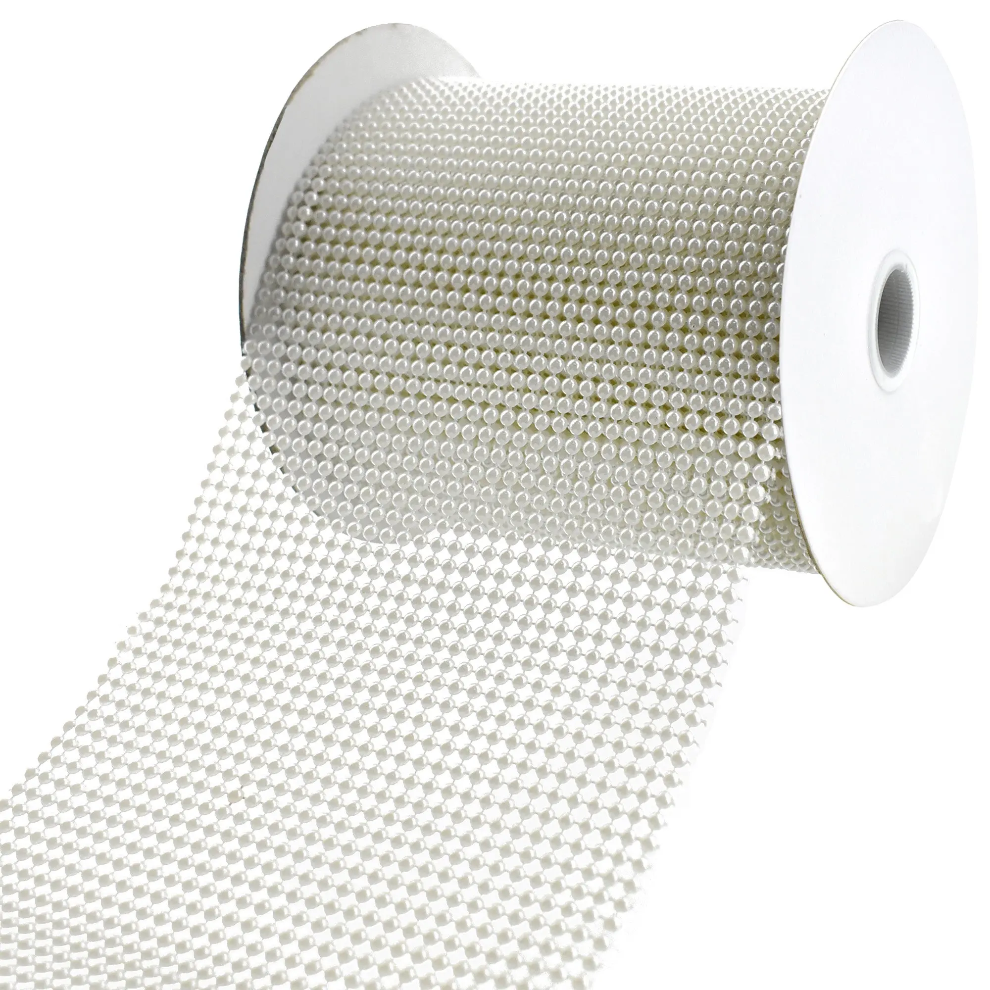 Mini Pearl Chain Ribbon, 4-1/2-Inch, 5-Yard