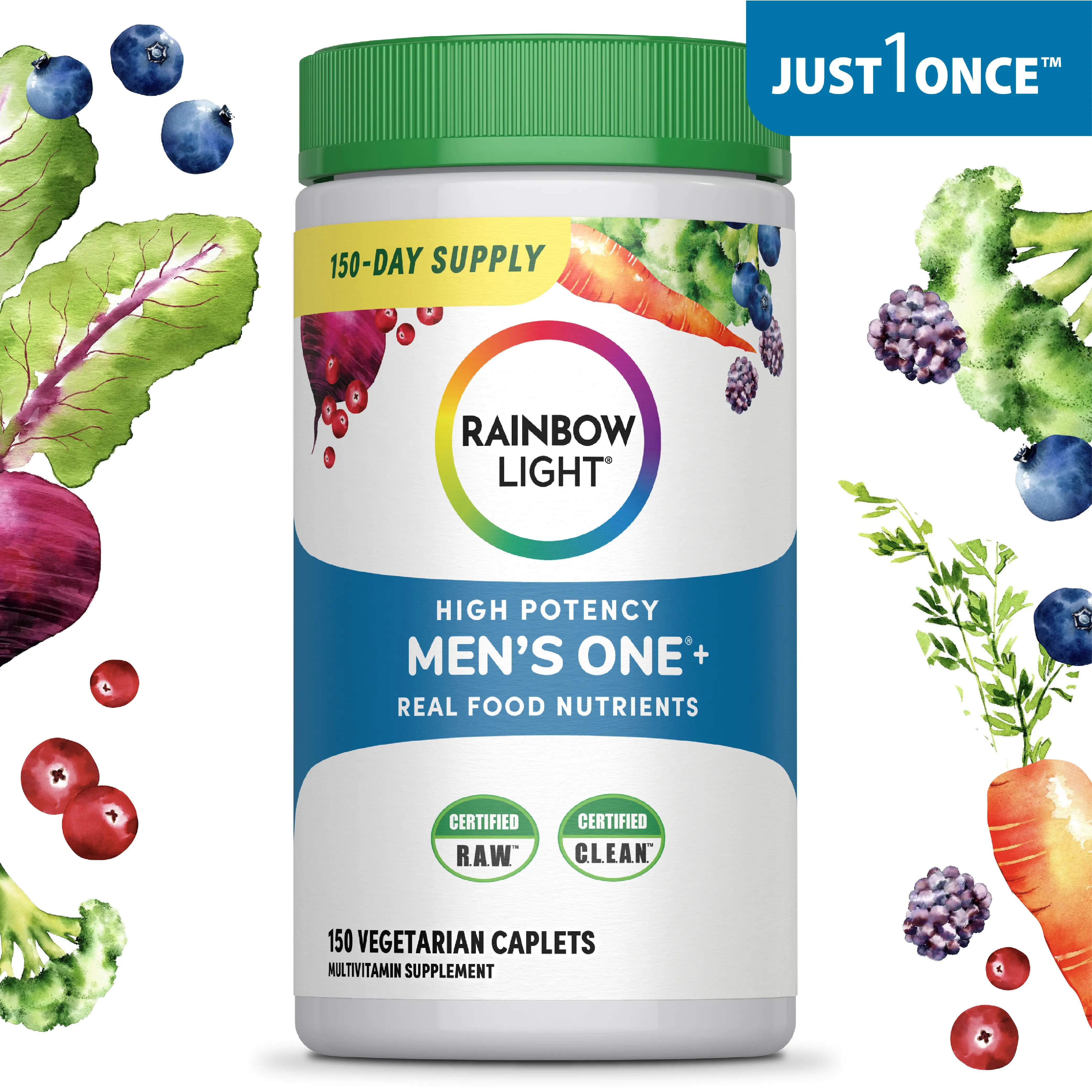 Rainbow Light Men’s Multivitamin – With Ashwagandha, Lycopene & Probiotics – Rea...