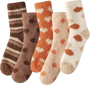 Womens Fuzzy Socks - Super Soft Fluffy Winter Warm Cozy Home Sleeping Slipper Socks for Women