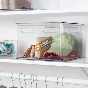 All Purpose 2 Drawer Storage Clear - Brightroom: Acrylic Utility Bins, PETG, 1352 Volume, 8.8" H, 12.6" D, 12.2" W