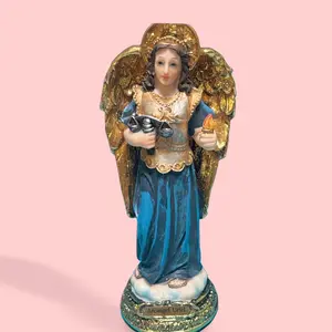6-Inch Religious Archangel Uriel Statue, Home Decor Figurines for Room Decor
