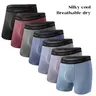 BAMBOO COOL Men's 4A 7A S M L Bamboo Viscose Boxer Briefs, Soft Breathable 4 Pack Underwear, Moisture-Wicking and Tagless, Gift for Boyfriend, 7B, 4B,clothes for back to school,first day of school outfits Summer Briefs Elastic Boxer Briefs