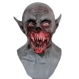 Funky Dracula Vampire Mask - Natural Latex, Hand-Washable,Reliable for Halloween & Cosplay Parties