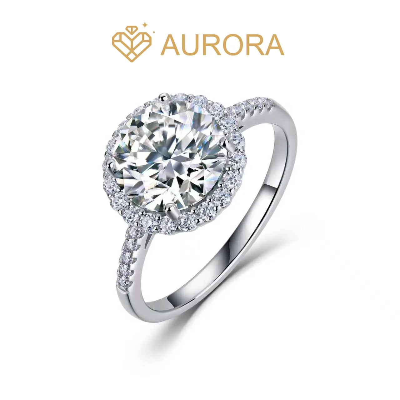 【#234 Online】3.0 Carat Hypoallergenic Synthetic Moissanite Ring, Elegant Everyday & Exquisite Trendy Jewelry for Engagement, Wedding, Anniversary Gifts, Ideal for Engagement Ring Shopping, Elegant Everyday Ring