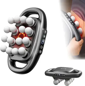 16-Head Massage Gun, Red Light Therapy, Deep Tissue Percussion Massager, 3 Modes, 30 Levels, Quiet Relief, Full Body Relaxation, Summervibes