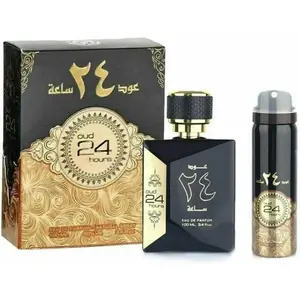 Oud 24 Hours Eau De Parfum + Deo (Combo Pack) By Ard Al Zaafaran Black Orchid Floral Fragrance