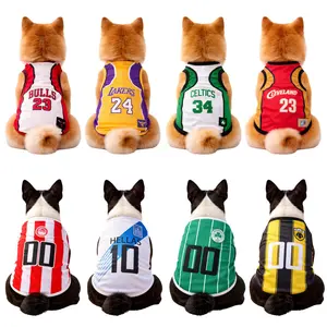 Pet Soccer Jersey, Team Dog Shirt, Game Day Outfit, Football Cat Clothes, Lightweight Breathable Vest