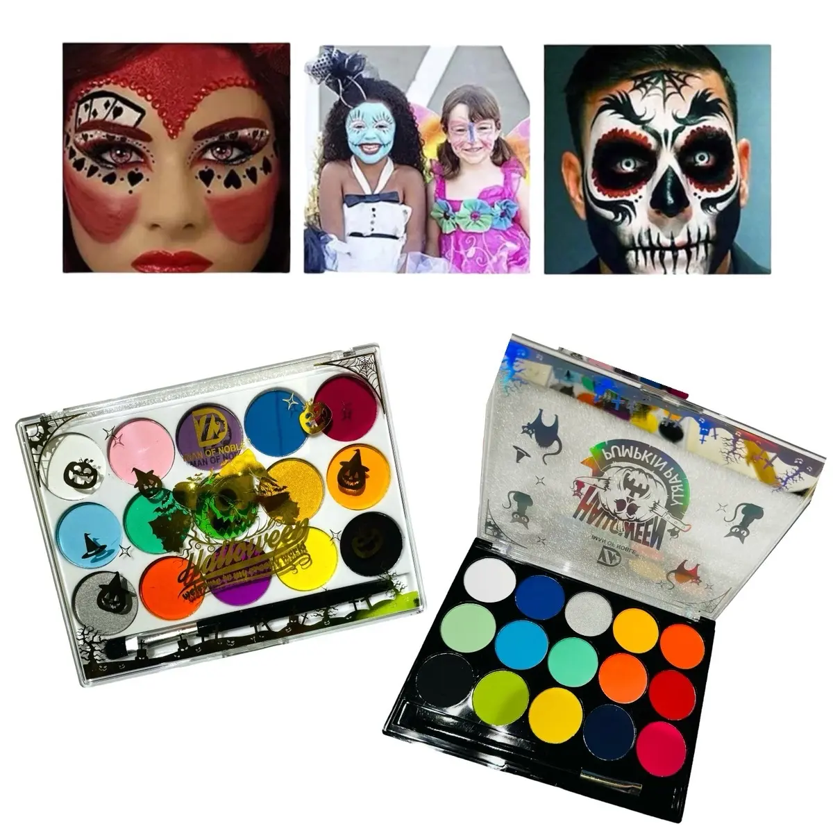 Halloween Pumpkin Party-Iman Of Noble-Vivid Pigments Palettes-Set Of 2