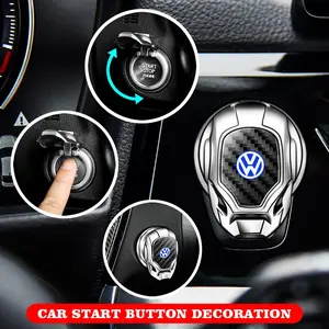 Volkswagen One-Button Start Button Protector Cover, Prevents Accidental Ignition Switch, Protects Original Key, Anti-Scratch, Strong Adhesive