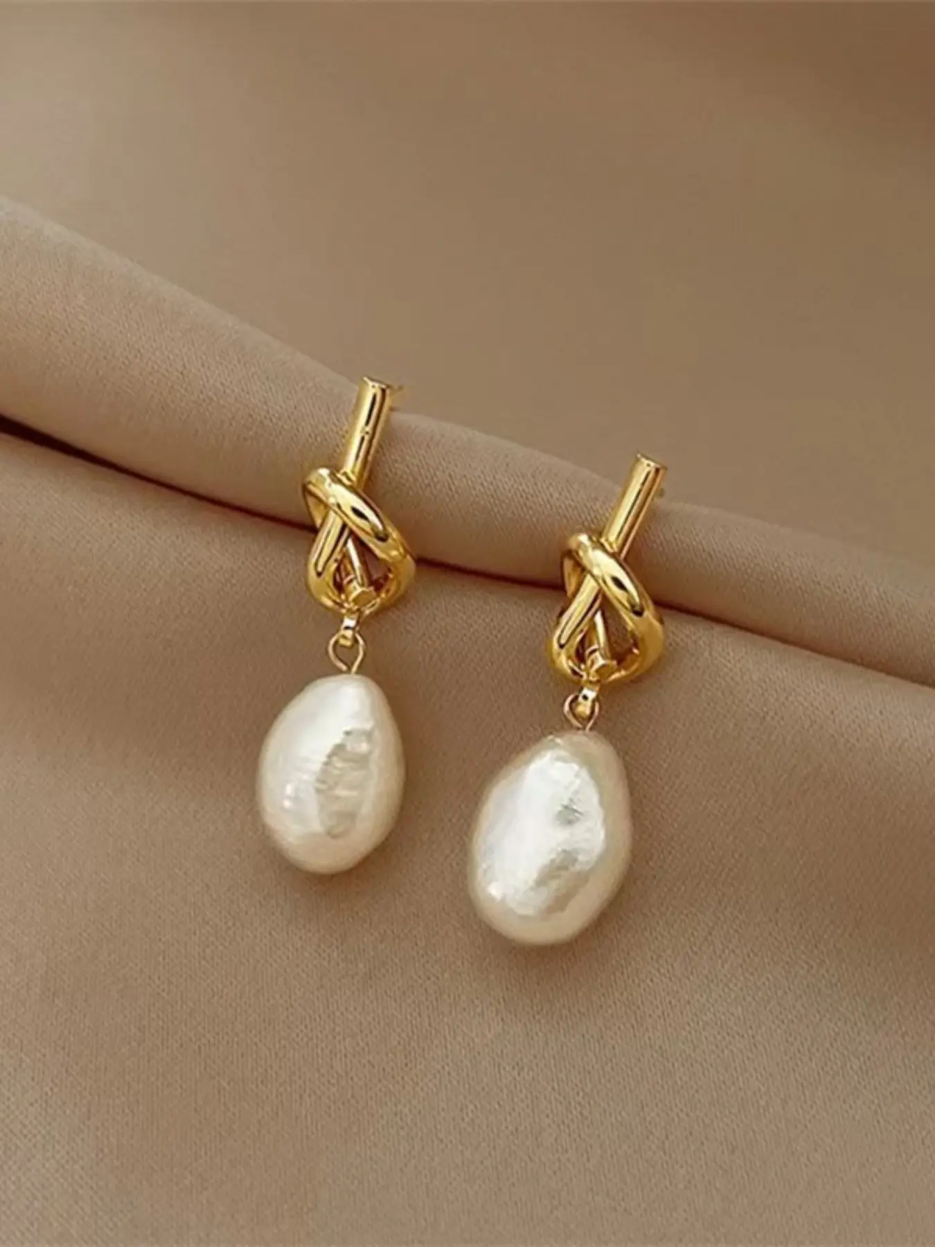 Elegant Knot Design Earrings, Fashion Jewelry for Party, Daily Clothing Decor, Trendy All-match & Exquisite Jewelry for Birthday Gift, High Quality Earrings, Fashionable Jewelry Accessories, Stylish Jewelry, Earrings for Decorative