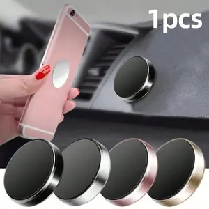 Car Magnetic Phone Holder Mini Adhesive Magnetic Stand, Universal Car Mount for All Smartphones, Portable Dashboard Support for Handsfree Use, Car Cellphone Mount, Car Phone Holders, Magnetic Mobile Mount