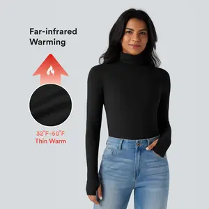 Halara Turtleneck Long Sleeve Thumb Hole Casual Warming Top