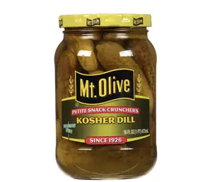 Mt. Olive Petite Snack Crunchers Kosher Dill Pickles, 16 fl oz jar Spice Flavor