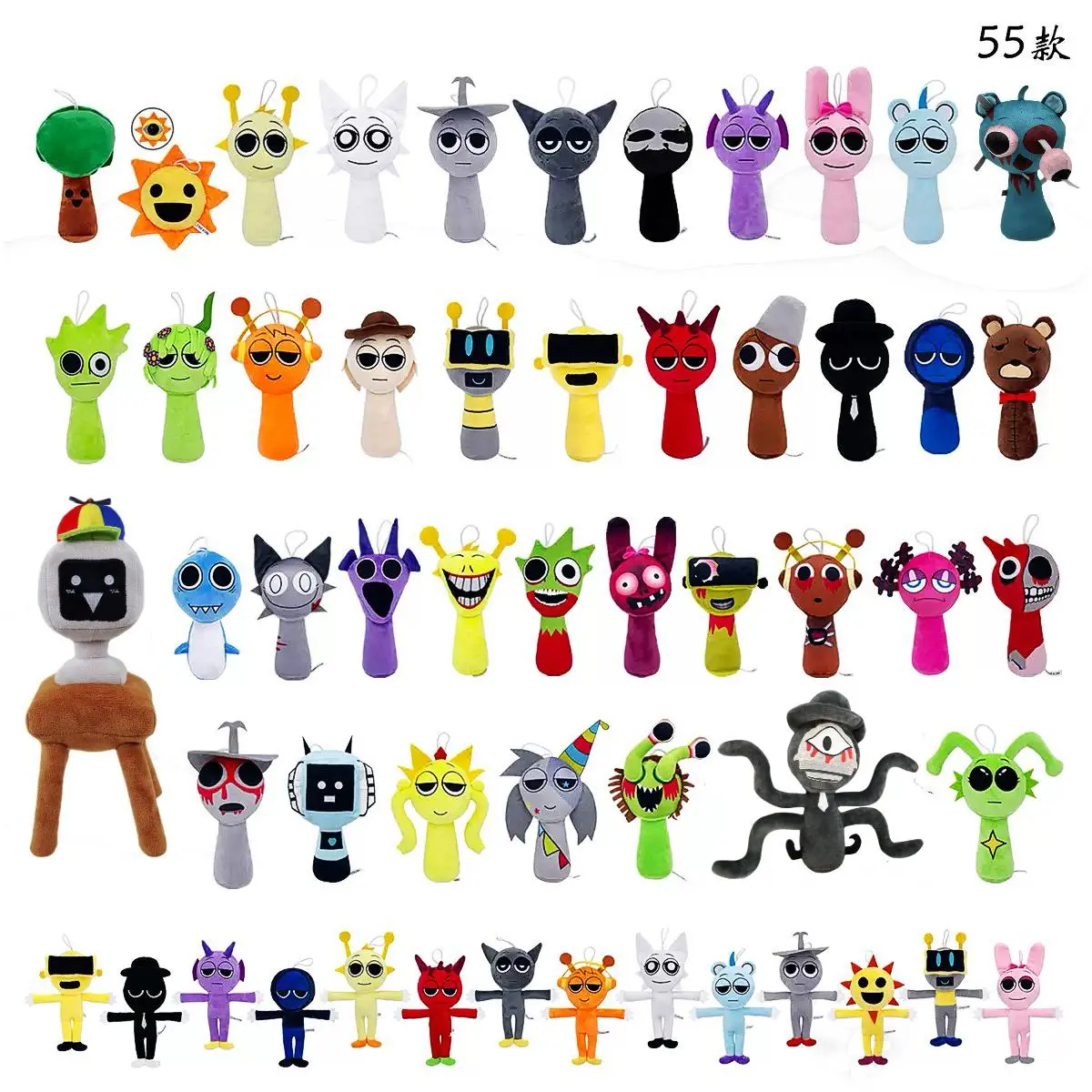 Sprunki Plush Toys Sprunki Plush Doll Sprunki Game Cartoon Pillow Kids Birthday Gifts Stuffed Dolls Christmas Gift