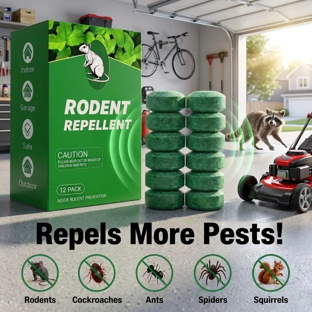 12-Pack   natural repellent ball  Peppermint Oil Pest Repellent, Strong Long-Lasting Scent for Raccoons, Rodents, Mice, Rats, Ants – Ideal for Homes, Garages