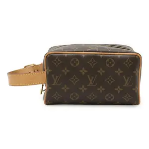 Pre-owned Louis Vuitton Canvas Tote Bags Locker Dopp Kit Monogram Clutch Bag