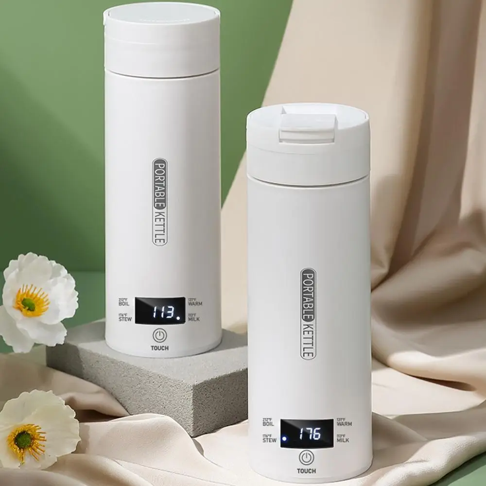 Portable Electric Kettle, 1 Count 4 Presets Heating Settings Electric Kettle, Portable Electric Heater Kettles, Household Kitchen Appliances for Boili