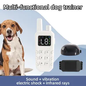 Dog Training Collar 2000 Ft Range Electric Dog Shock Collar with Remote Control,Rechargeable IP67 Waterproof E-Collar dog training collars bark stopper smart pet