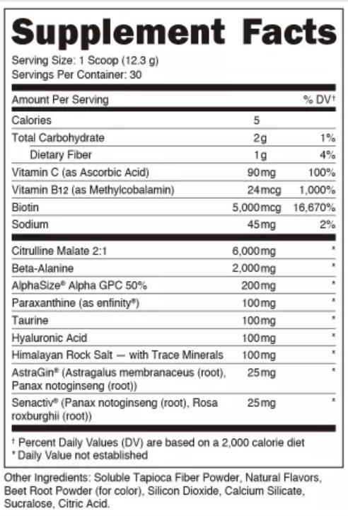 Babe by Bucked Up Pre-Workout [30 Servings] Fitness Supplement Healthcare Dietary