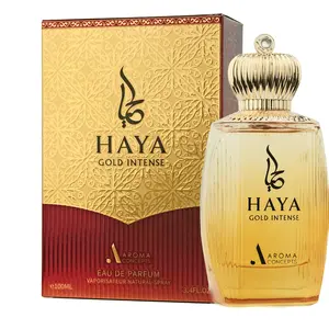 HAYA GOLD Intense EDP Perfume Unisex Fragrance by AROMA CONCEPTS Perfumes 3.38 Fl Oz Paris Corner Perfumes Amber Oud