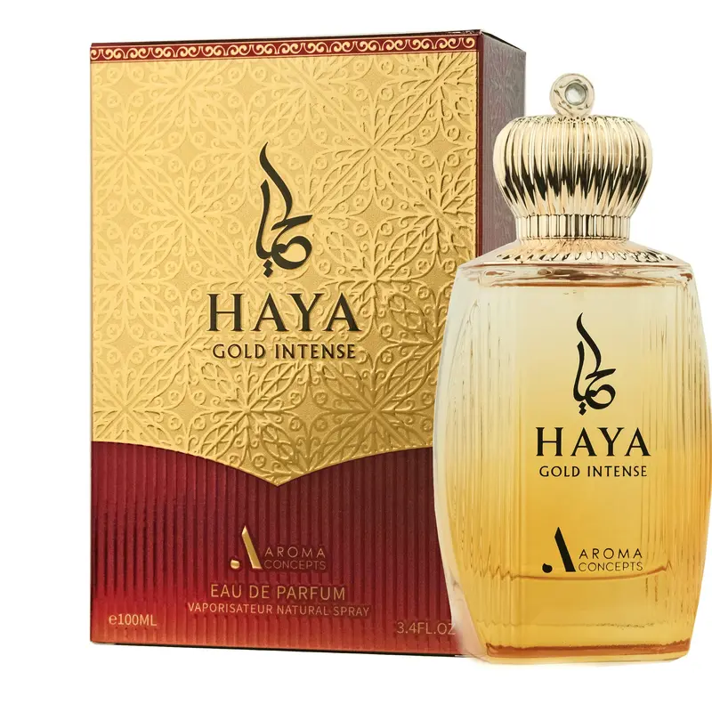 HAYA GOLD Intense EDP Perfume Unisex Fragrance by AROMA CONCEPTS Perfumes 3.38 Fl Oz Paris Corner Perfumes Amber Oud