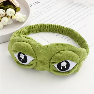Cute Frog Sleep Eye Mask, Soft Comfortable Eyeshade, Napping Power Outage Sleep Eye Mask, Travel Essential, Eye Cover, 1pc