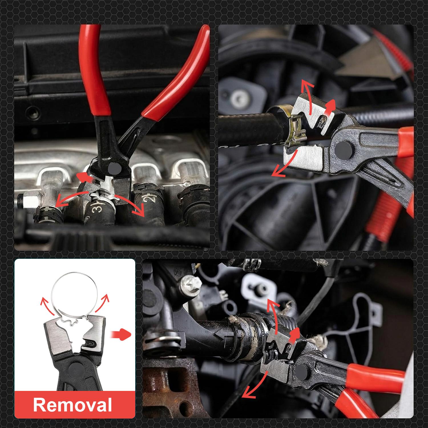 Hose Clamp Pliers -R Type for Automobile Collar Pliers CV Boot Clamp Repair Tools