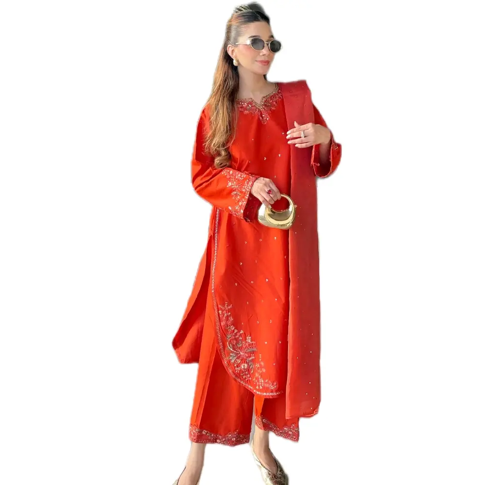 Cotton Lawn embroidered Pakistani suit